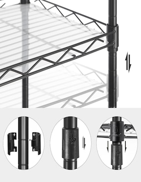 Estante de acero Songmics Home Dalten MLGR115B01