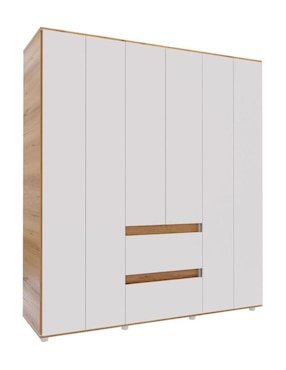 Ropero armable Maderkit P00947CL-BLDU de aglomerado