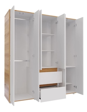 Ropero armable Maderkit P00947CL-BLDU de aglomerado