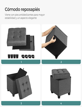 Taburete Melisa Songmics Home de MDF