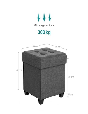 Taburete Melisa Songmics Home de MDF