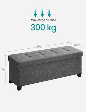 Taburete Melisa Songmics Home de MDF