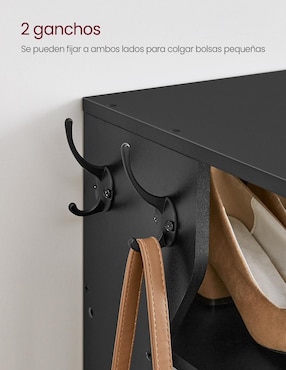 Zapatera armable mueble Songmics Home Island para 6 pares de zapatos