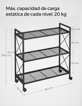Estante de acero Songmics Home Darren mbsc183b01