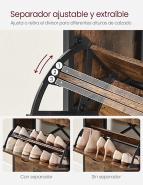 Zapatera armable Songmics Home Bostor para 18 pares de zapatos adulto