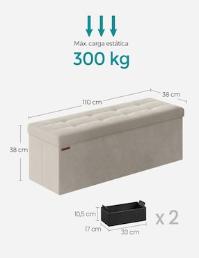 Taburete Mazie Songmics Home de MDF