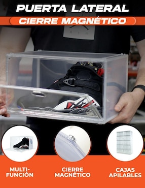 Zapatera armable Sneaker Game Shooter Box para 20 pares de zapatos adulto