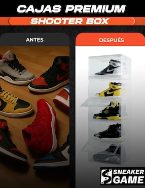 Zapatera armable Sneaker Game Shooter Box para 20 pares de zapatos adulto