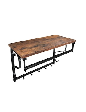 Perchero de pared Songmics Home Colex de madera 2 ganchos
