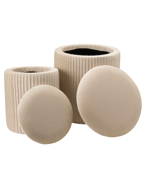 Set taburete Haus de terciopelo