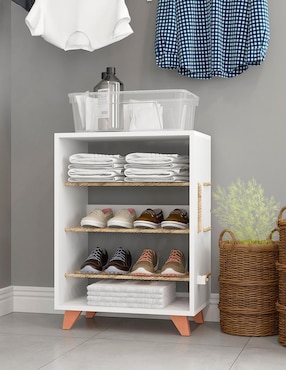Zapatera mueble armable Hamik Cordel para 6 pares de zapatos adulto