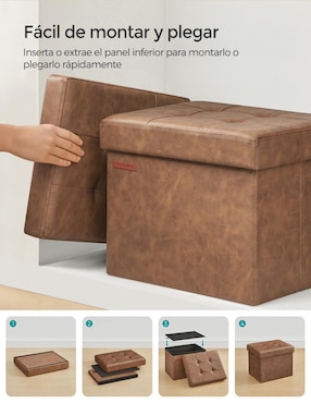 Taburete Mazie Songmics Home de MDF