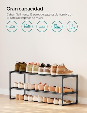 Zapatera  armable tubular Songmics Home Deky para 10 pares de zapatos