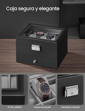 Caja reloj Songmics Home Bridie rectangular