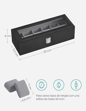 Caja reloj Songmics Home Bridie rectangular