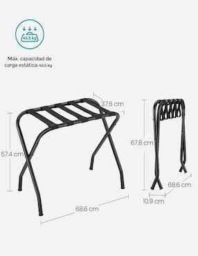 Porta maleta Songmics Home plegable