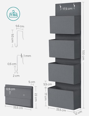 Organizador colgante armable Songmics Home Trent