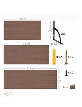 Estante de madera Xtellar Xtllar7