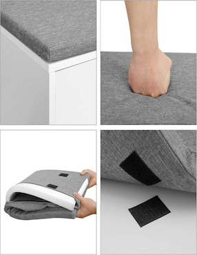 Zapatera armable Mueble Songmics Home Custos para  4 pares de zapatos adulto