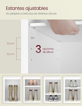 Zapatera armable Songmics Home para 12 pares de zapatos