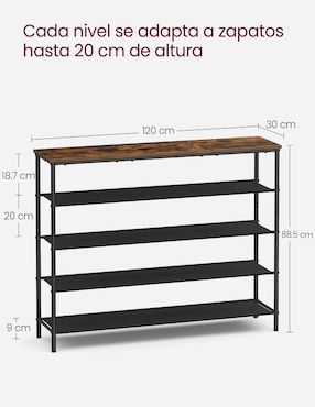 Zapatera armable Songmics Home Bont para 20 pares de zapatos adulto
