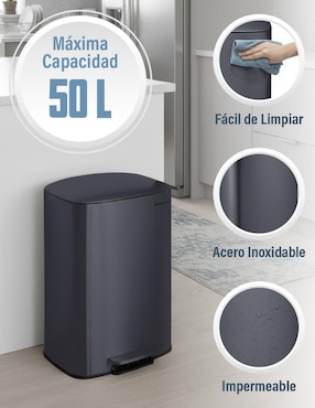 Bote de basura Magma Life de acero inoxidable