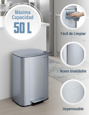 Bote de basura Magma Life de acero inoxidable