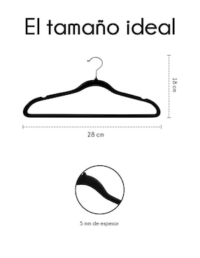 Gancho Red Velvet Infantil 50 piezas