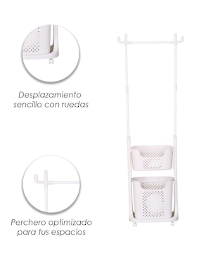 Perchero de piso Ilios Innova GDX de plástico 2 ganchos