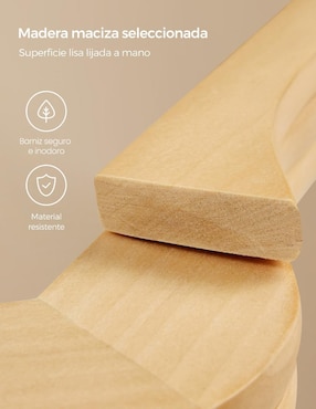 Set gancho Songmics Home Cason de madera 20 piezas