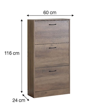 Zapatera armable mueble Eke Life Home para 9 pares de zapatos