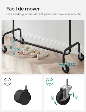Perchero de piso Songmics Home Pataye