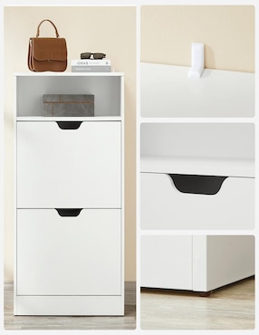 Zapatera armable mueble Songmics Home Kealan para 4 pares de zapatos