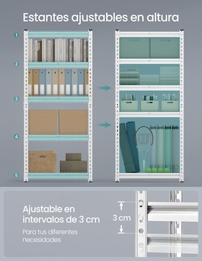 Estante de acero Songmics Home Cozory MGLR300E01
