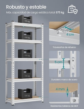 Estante de acero Songmics Home Cozory MGLR300E01