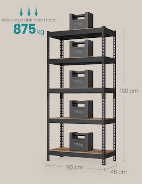 Estante de MDF Songmics Home Cozory MGLR450B11