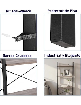 Organizador de libros armable Bluelander