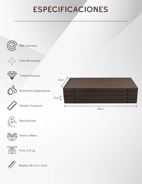 Set repisa armable Namore de MDF