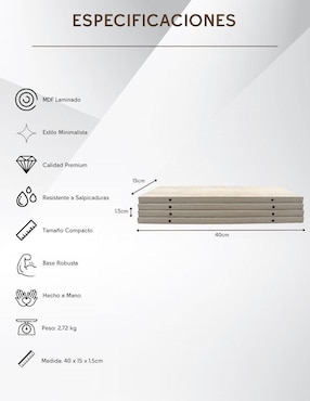 Set de repisas armable Namore de MDF