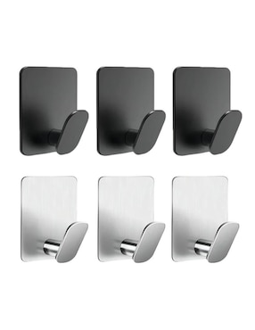Set gancho Belug de acero inoxidable 6 piezas