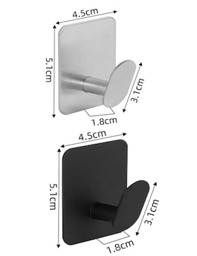 Set gancho Belug de acero inoxidable 6 piezas