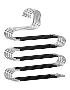 Set gancho para pantalón Xtellar de acero inoxidable 4 piezas