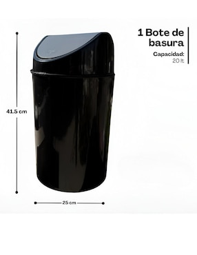 Bote de basura Xtellar de plástico