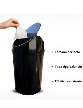 Bote de basura Xtellar de plástico