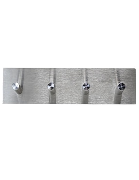 Perchero de pared Ideen de acero inoxidable 4 ganchos