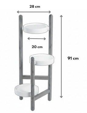 Rack de 3 estantes Ideen