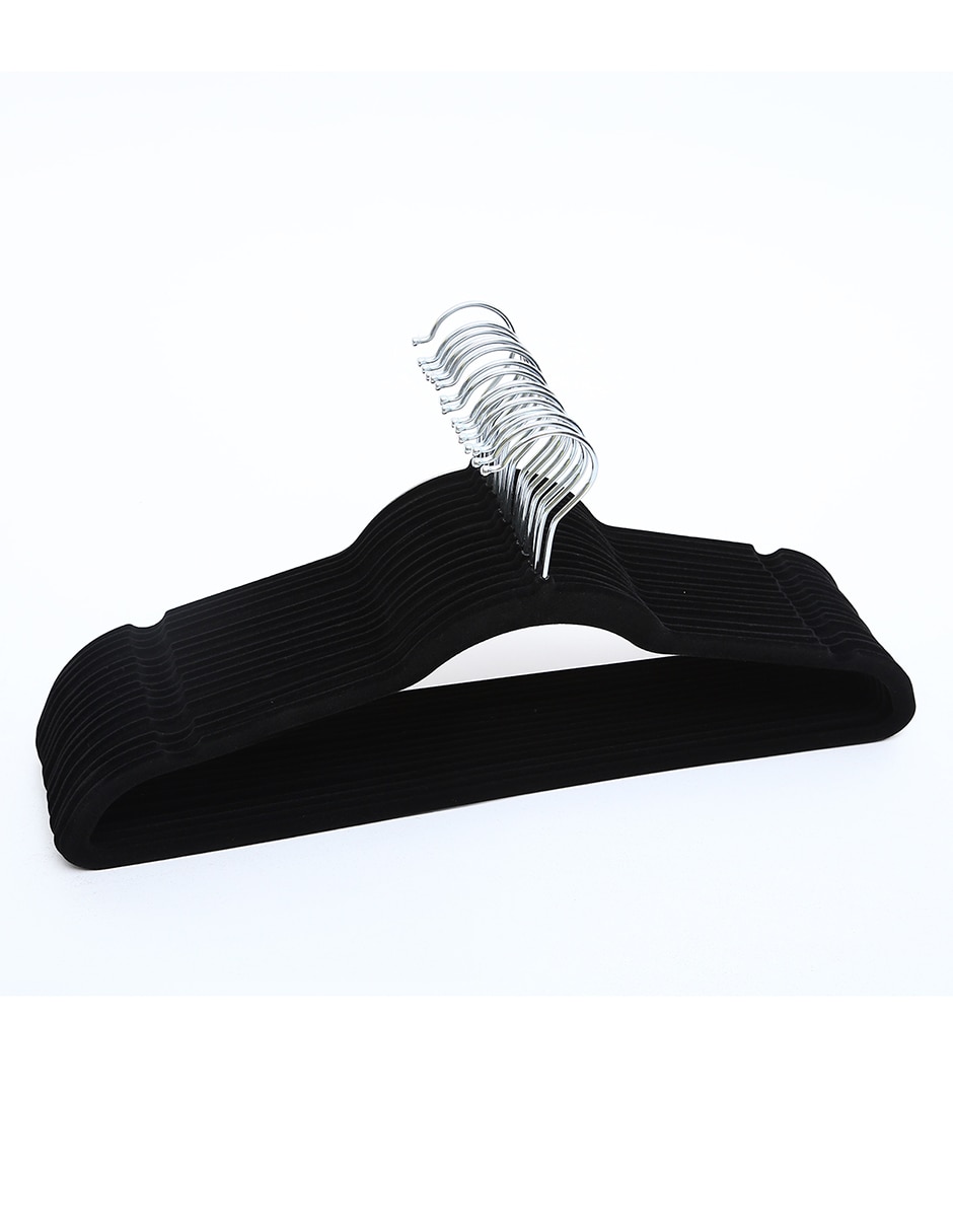 SET GANCHO 30 PIEZAS TERCIOPELO, NEGRO