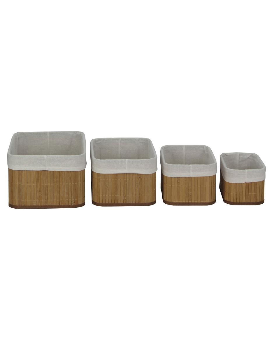 Set cesto multiusos Organic de bambú 3