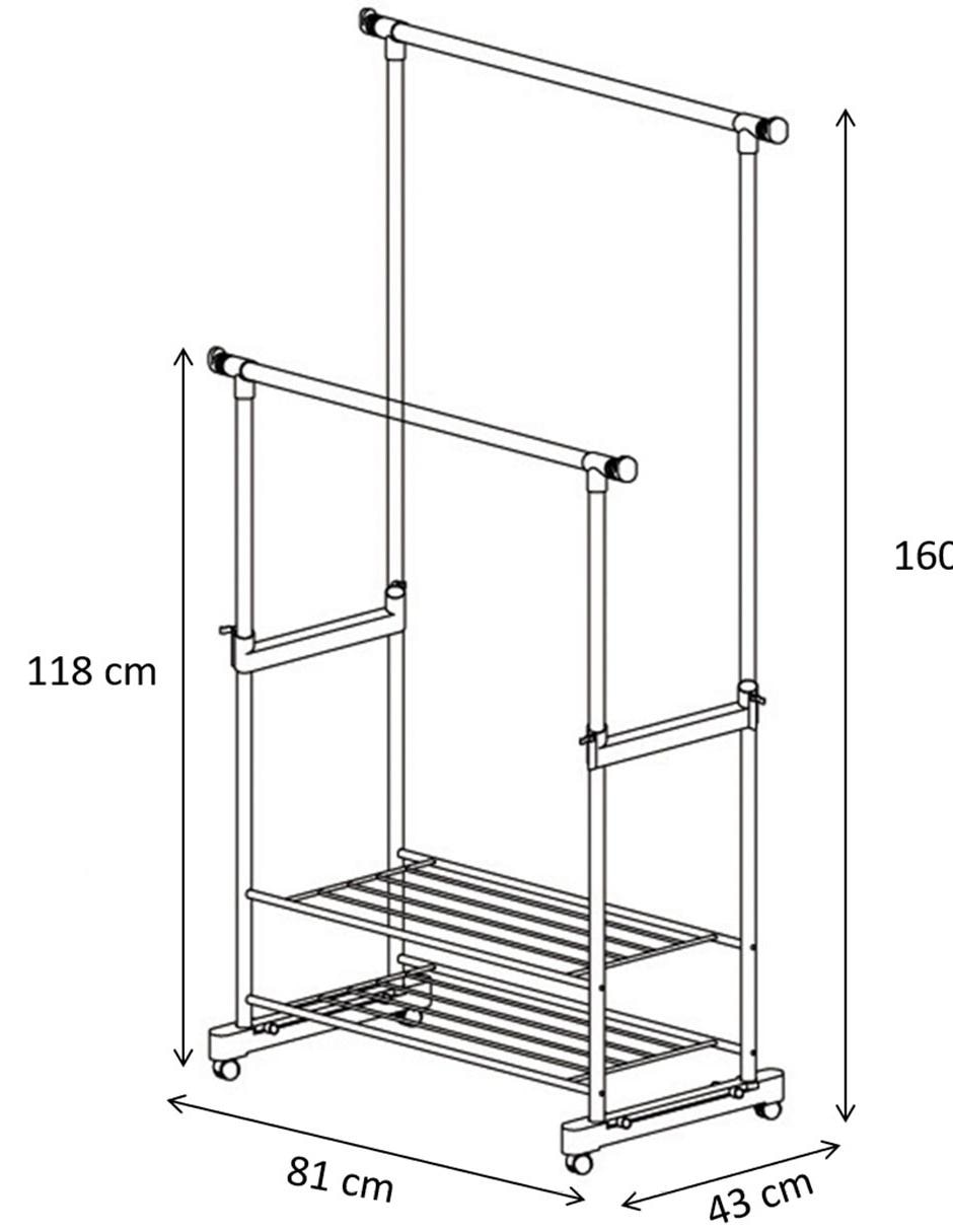 Rack de 2 compartimentos Asia 8