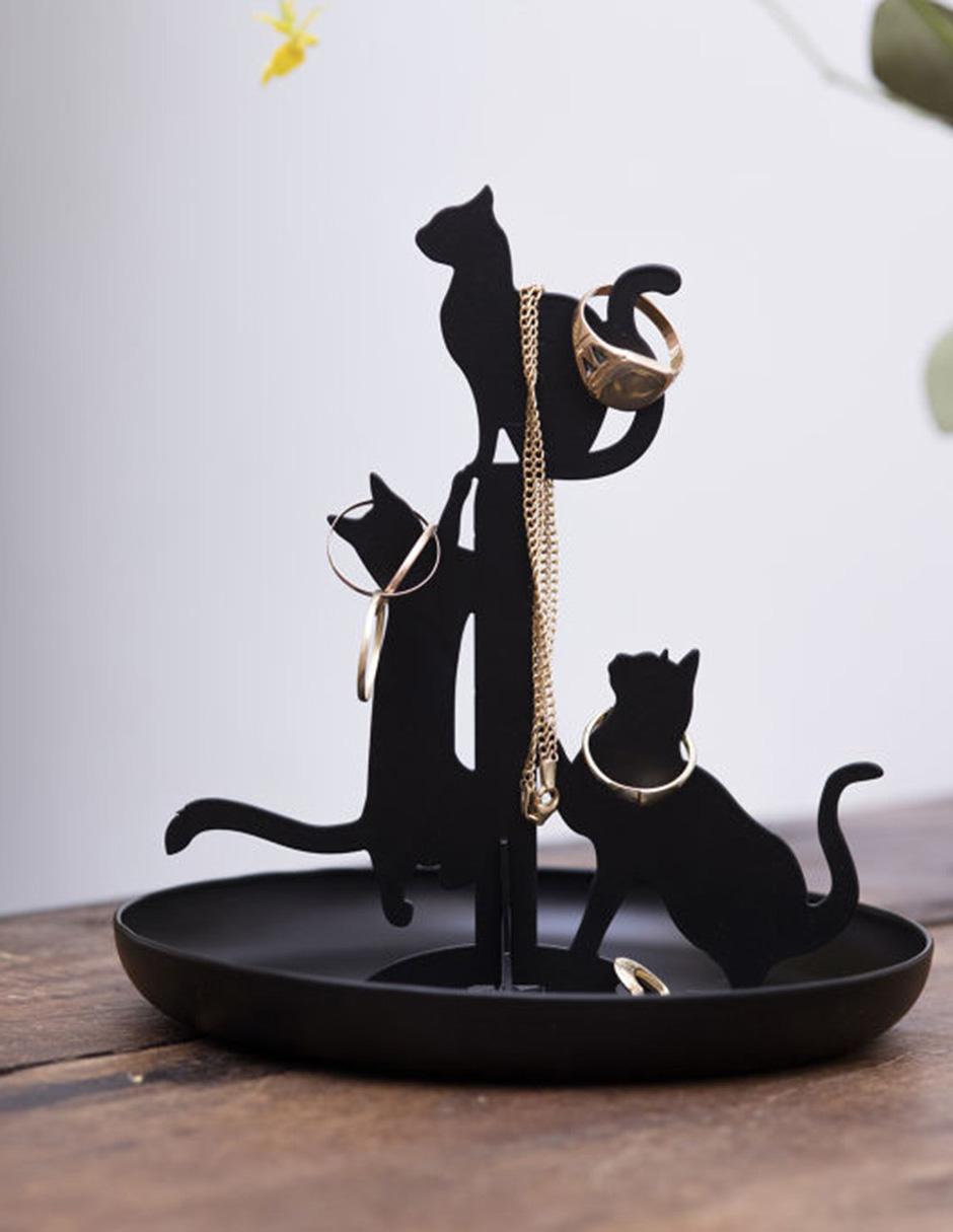 Joyero con figuras de gatos 6